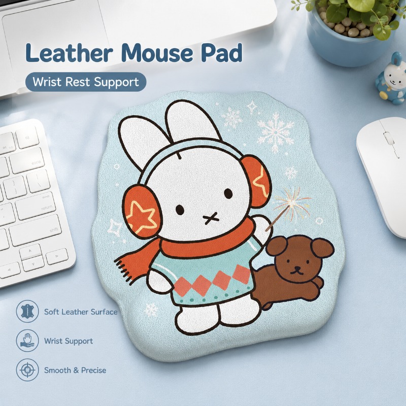 Desk Setup Tv - Tappetino per Mouse in Pelle Anime