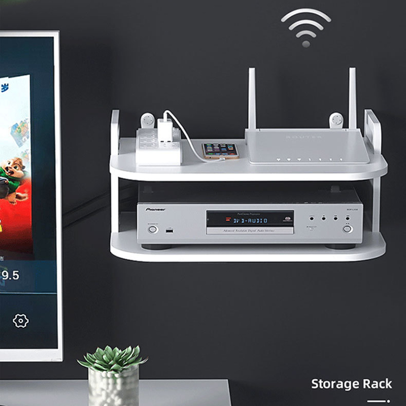 Desk Setup Organizer - Mensola Organizzatrice per Cavi Router da
