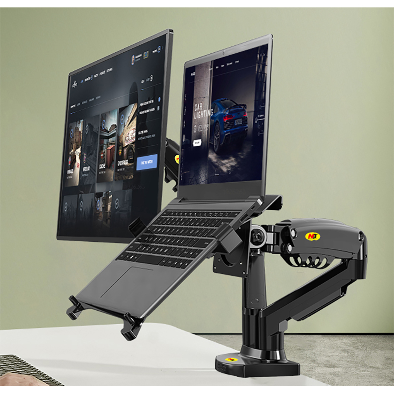 Dual Monitor Desk Setup - Desktop NB F160 + FP-2 Molla