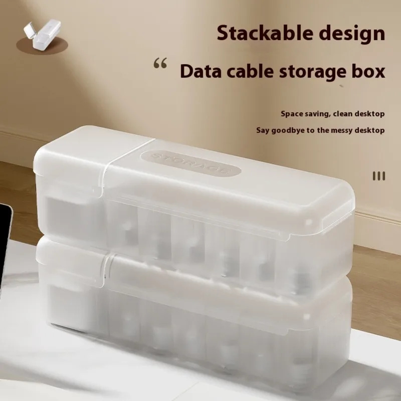Desk Setup Organizer - Nuova Scatola Organizer per Cavi, Contenitore