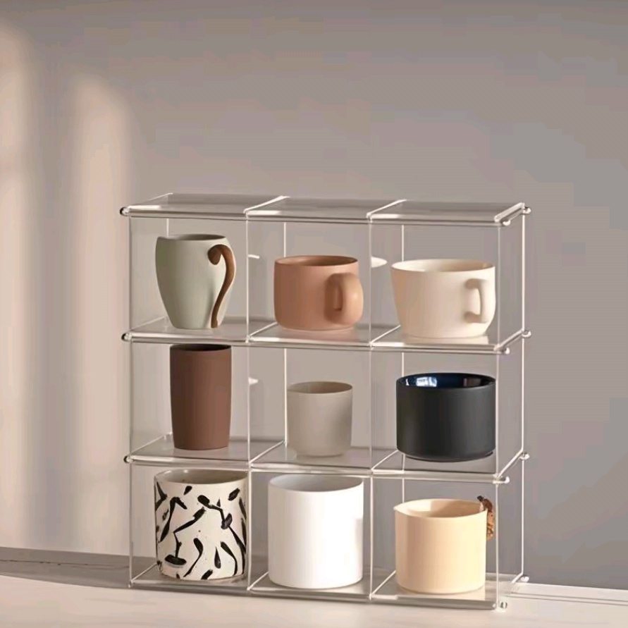 Desk Setup Organizer - Espositore in acrilico Porta tazze Portaoggetti