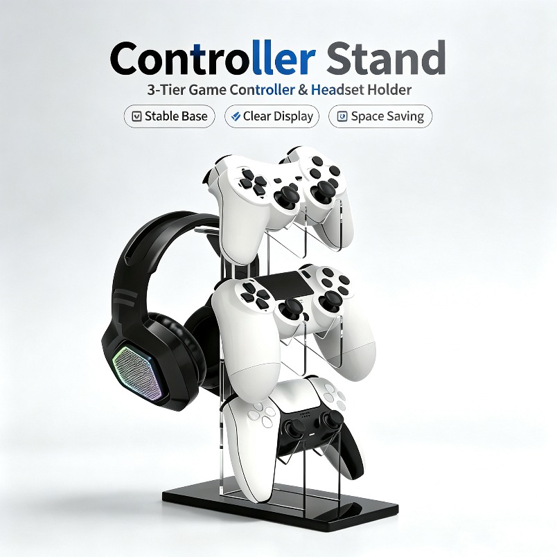 Desk Setup Game - Supporto per Controller con Gancio per
