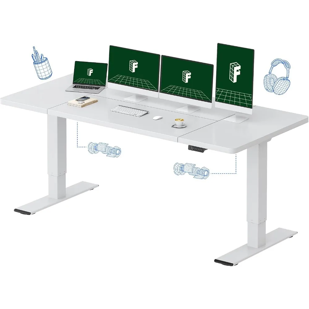Desk Setup Studio - FLEXISPOT Scrivania Elettrica Regolabile in Altezza