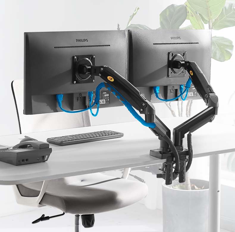 NB NUOVO Supporto da Scrivania - Dual Monitor Desk Setup recensione e prezzo