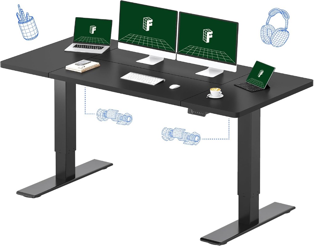 Scrivania Elettrica Regolabile - Dual Monitor Desk Setup recensione e prezzo