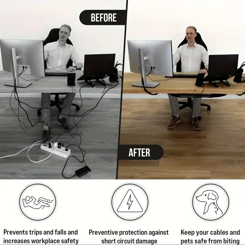 Rete di gestione cavi a 8 fori - Desk Setup Organizer recensione e prezzo