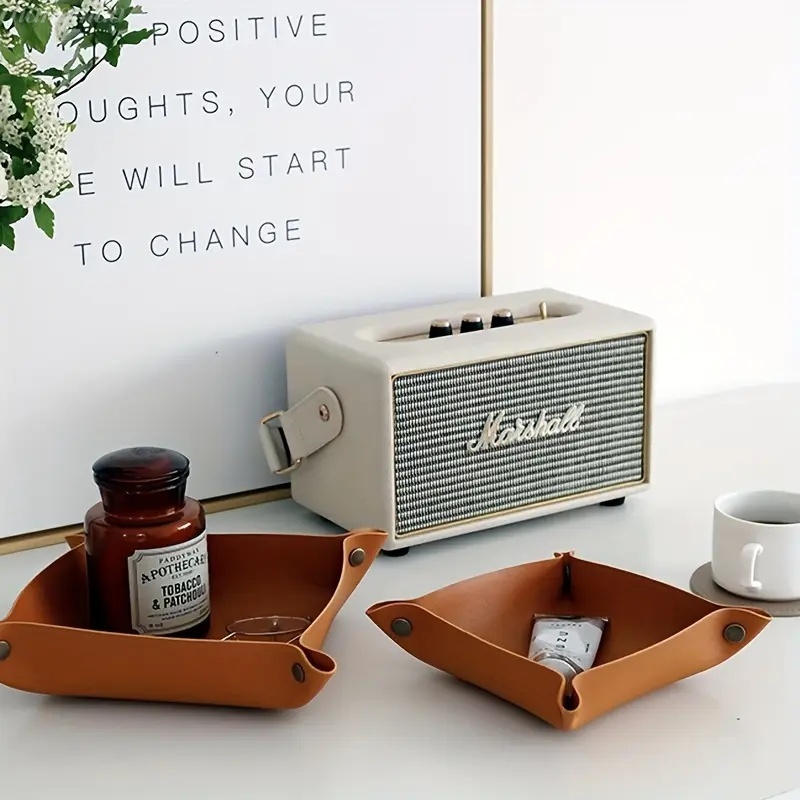 1 Pezzo Vassoio in Pelle 25x25 - Desk Setup Organizer recensione e prezzo