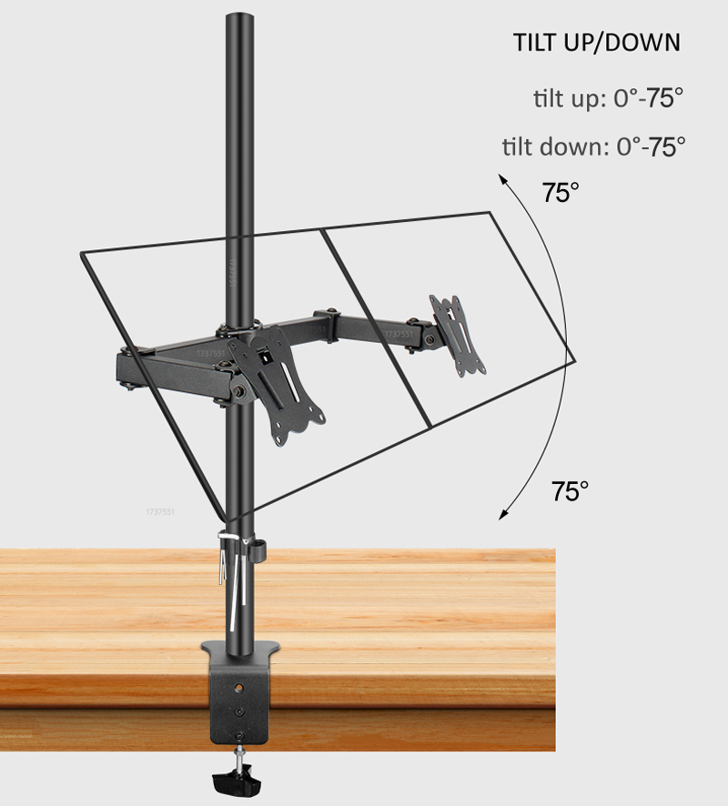 Supporto per due monitor T902- - Dual Monitor Desk Setup recensione e prezzo