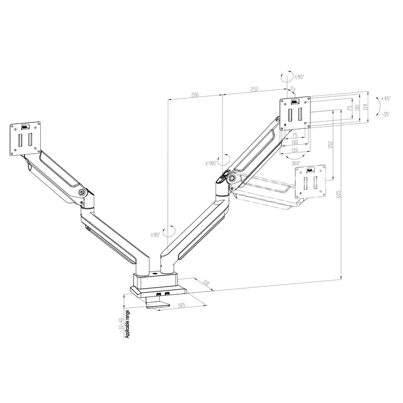 Supporto per Monitor a Doppio  - Dual Monitor Desk Setup recensione e prezzo